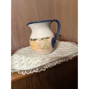 Vintage Handmade Pitcher Portugal artist A. Santos
